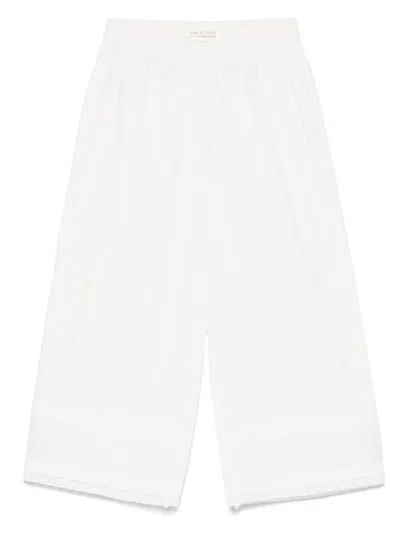 Zhoe & Tobiah Cotton Trousers In White