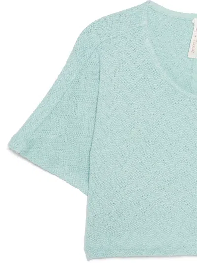 Zhoe & Tobiah Pointelle Top In Green