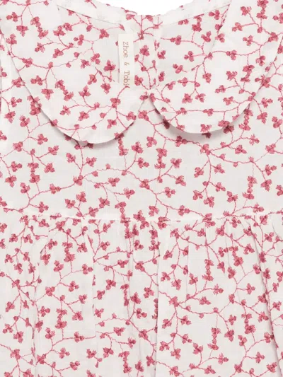 Zhoe & Tobiah Embroidered Top In White