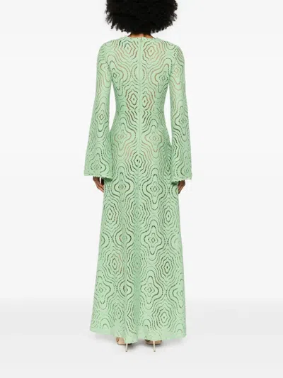 Moos Studio Lace Maxi Dress In Green