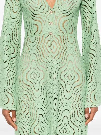 Moos Studio Lace Maxi Dress In Green