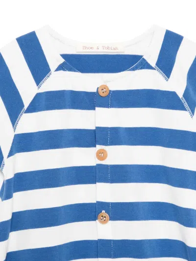 Zhoe & Tobiah Striped Shorties In Blue