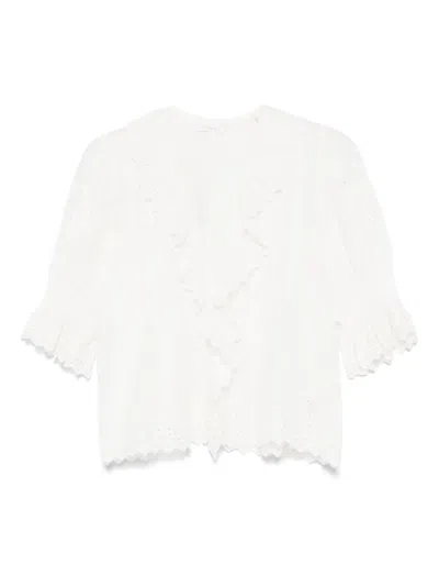 Shop Doen Henri Blouse In White