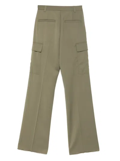 Barbara Bui Gabardine Cargo Pants In Green