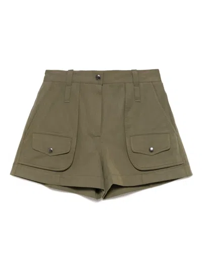 Barbara Bui Multiple-pocket Shorts In Green