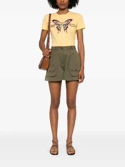Barbara Bui Multiple-pocket Shorts In Green