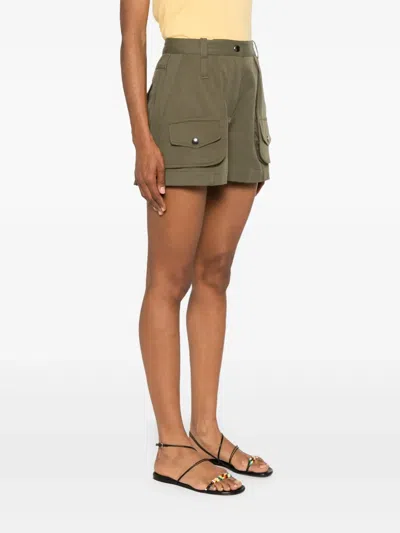 Barbara Bui Multiple-pocket Shorts In Green