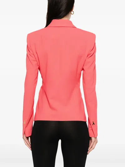 Patrizia Pepe Double-breasted Blazer In Pink