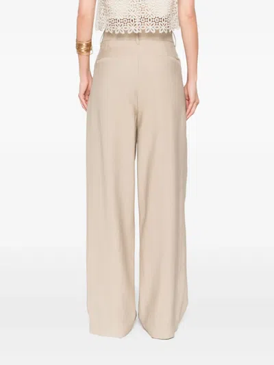 Cenere Pleat-detailed Trousers In Neutrals