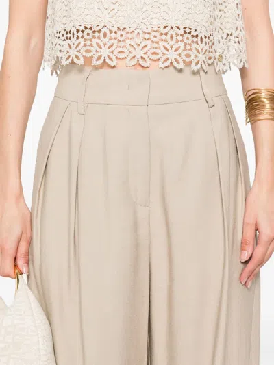 Cenere Pleat-detailed Trousers In Neutrals