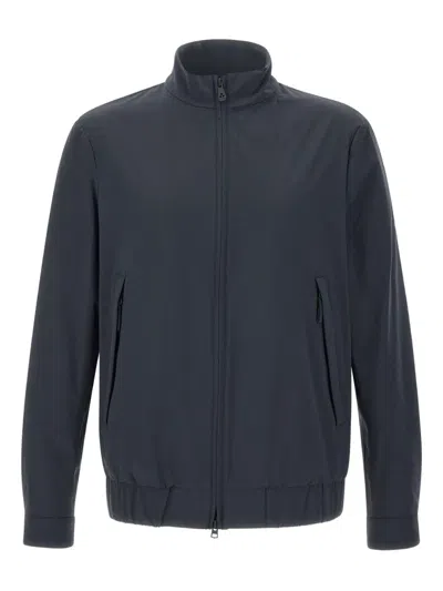 Peuterey Zip-up Bomber Jacket In Blue