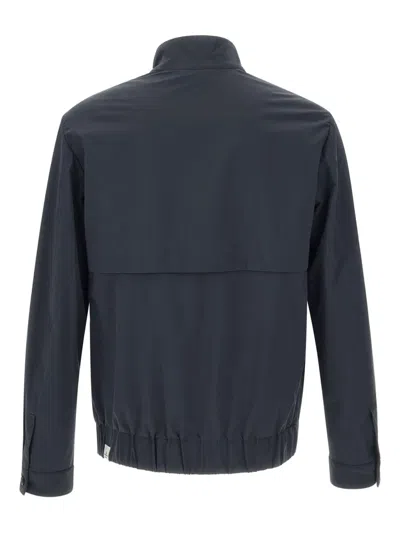 Peuterey Zip-up Bomber Jacket In Blue