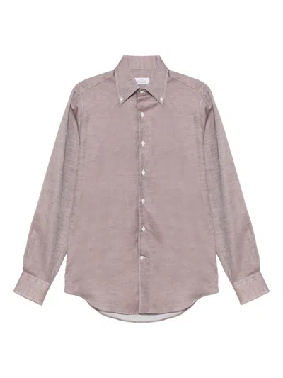 Alessandro Gherardi Long-sleeve Shirt In Brown