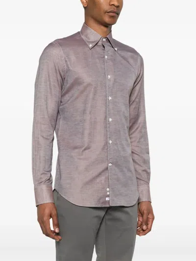 Alessandro Gherardi Long-sleeve Shirt In Brown
