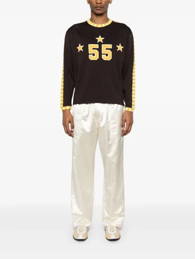 Bode Off-white Candyfloss Track Pants In Neutrals