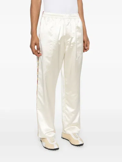 Bode Off-white Candyfloss Track Pants In Neutrals