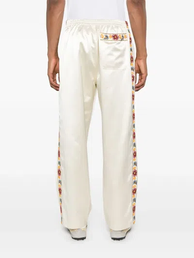 Bode Off-white Candyfloss Track Pants In Neutrals