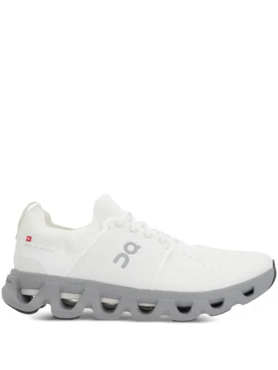 On Running Logo-print Sneakers In White