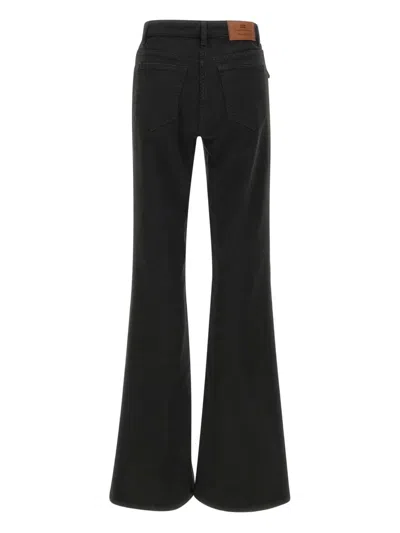 Elisabetta Franchi Jewelled Bows Trousers In Black