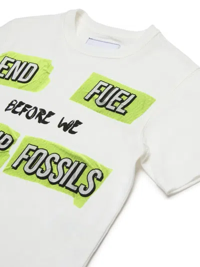 Shop Myar Text-print T-shirt In White