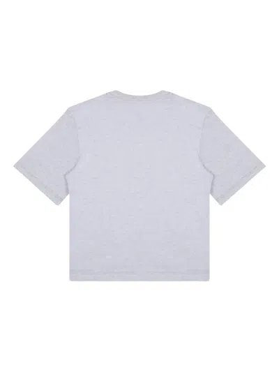 Msgm Cotton T-shirt In Grey