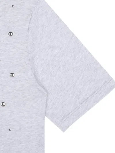 Msgm Cotton T-shirt In Grey