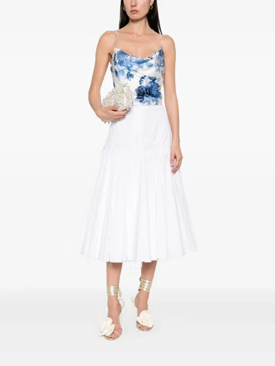 Alice And Olivia Valentina Top In White