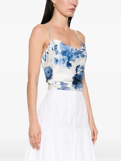 Alice And Olivia Valentina Top In White
