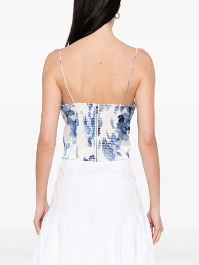 Alice And Olivia Valentina Top In White