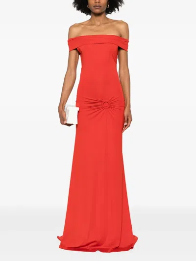 Moos Studio Lunar Maxi Dress In Red