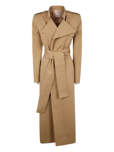 Khaite Maxwell Trench Coat In Neutrals