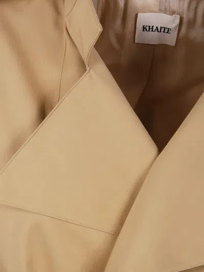Khaite Maxwell Trench Coat In Neutrals