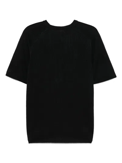 Roberto Collina Knit T-shirt In Black