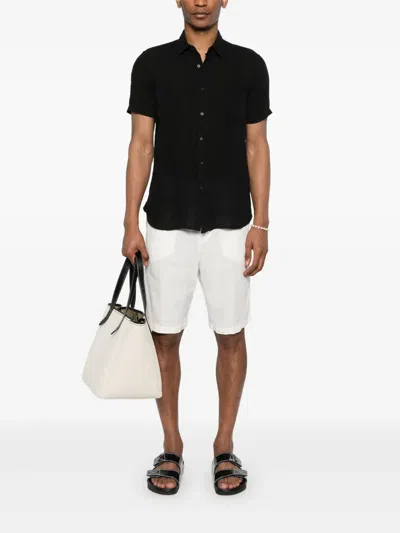 120% Lino Linen Shorts In White