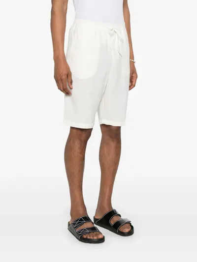 120% Lino Linen Shorts In White