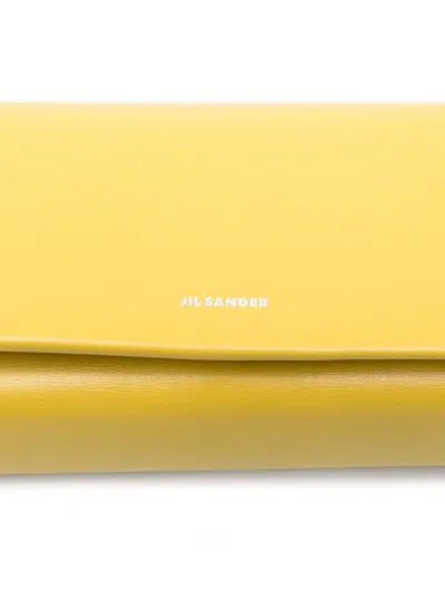 Jil Sander All Day Shoulder Bag In Yellow