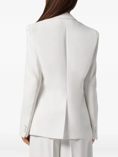 Philipp Plein Dame Double-breasted Blazer In White