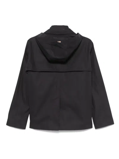 Herno Hooded Jacket In Blue
