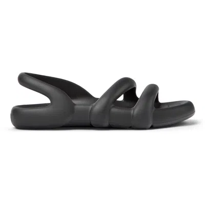 Camper Kobarah Flat Sandal Black In Black