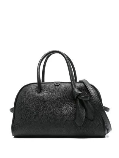 Jacquemus Le Petit Turismo Grain Leather Bag In Black