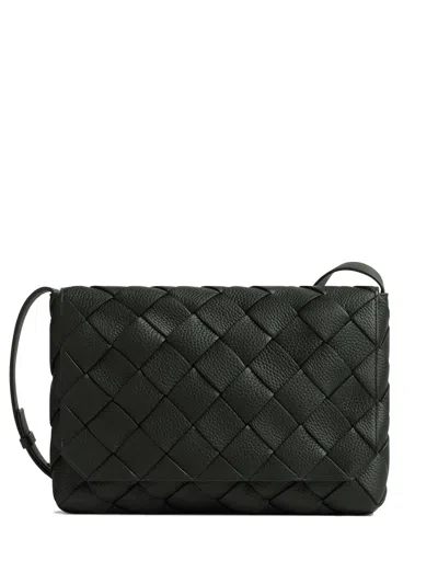 Bottega Veneta Dark Green Diago Large Messenger Bag
