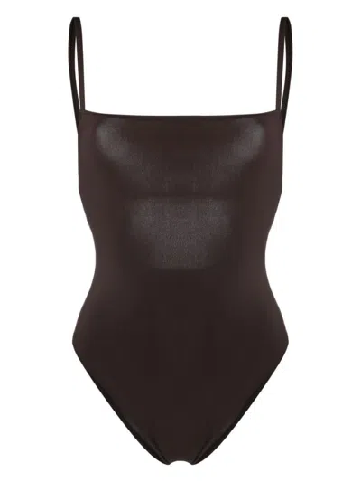 Lido Brown Tre Gemoetric Strap In Brown