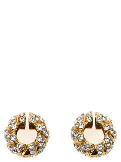 Valentino Gold Pas Plus Earrings In Golden