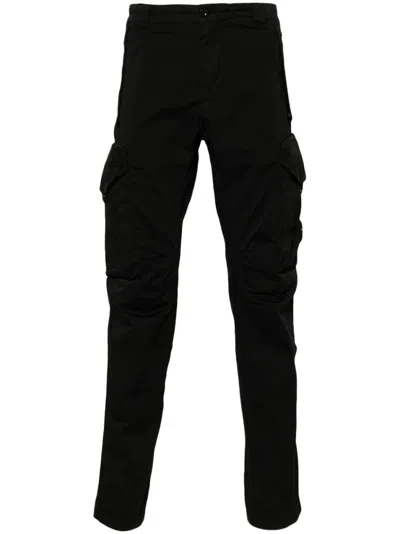 C.p. Company C.p.company Cotton Cargo Trousers In Black
