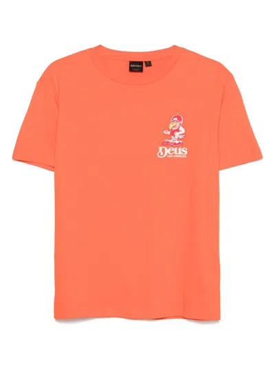 Deus Orange Raptor T-shirt In Orange