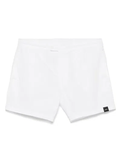 Aspesi Nylon Caprese Ii Swim Trunks In White
