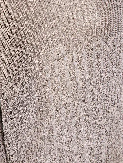 Max Mara Knitted Open-back Sweater In Neutrals
