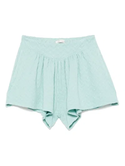 Zhoe & Tobiah Chevron-pattern Shorts In Blue