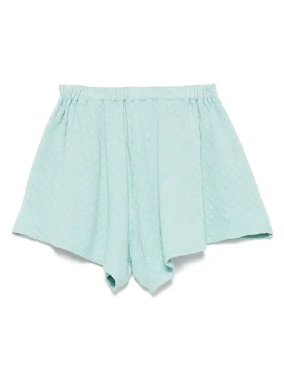 Zhoe & Tobiah Chevron-pattern Shorts In Blue