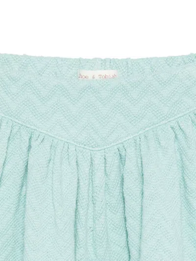 Zhoe & Tobiah Chevron-pattern Shorts In Blue